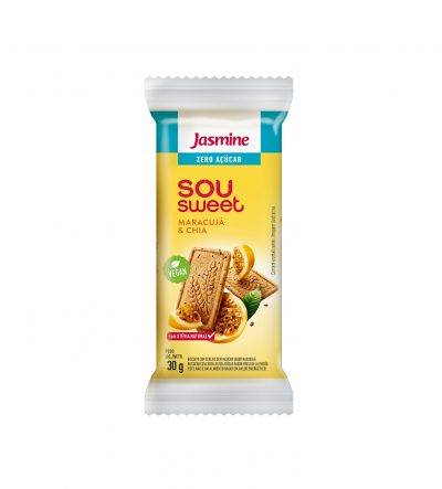 Biscoito Sou Sweet Maracujá e chia zero açucar Jasmine 90g