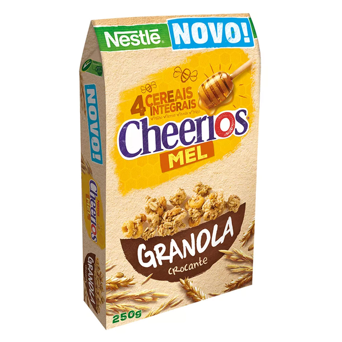 Cereais integrais crocante Cheerios mel Nestlé 250g