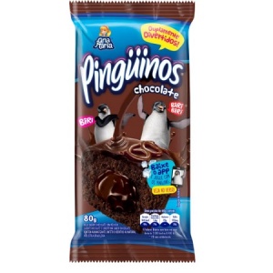 Bolinho Pinguinos triplo chocolate Ana Maria 80g