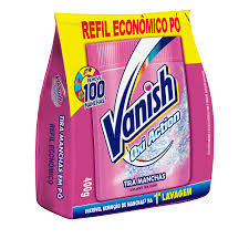 Alvejante em pó Vanish rosa refil 400g