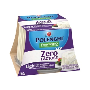 Queijo frescal light zero lactose Frescatino Polenghi 250g