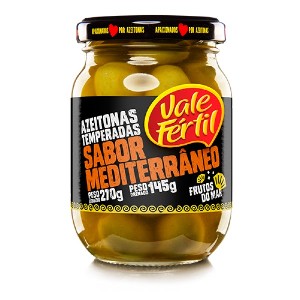 Azeitonas temperada sabor mediterrâneo Vale Fértil 150g