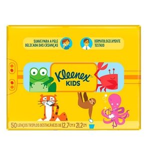 Lenço infantil Kleenex Kids 50x1