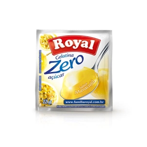 Gelatina Royal maracujá zero açucar 12g.