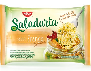 Macarrão Instantâneo frango grelhado Nissin Saladaria Pacote 75g