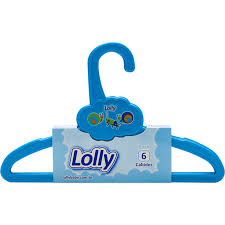 Kit de cabide azul infantil Lolly 6x1