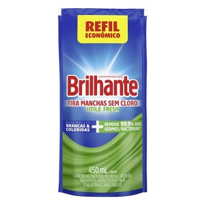 Tira manchas antibacteriano Brilhante Utile Fresh sachê 450ml