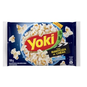 Pipoca de micro ondas sabor manteiga de cinema Yoki 100g