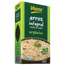 Arroz integral orgânico a vácuo Vapza 250g