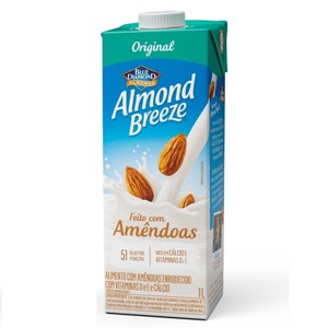 Bebida vegetal base de amêndoas Almond Breeze 1lt