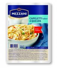 Massa fresca Capeletti sabor 4 queijos Mezzani 400g