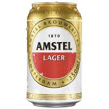 Cerveja lager Amstel lata 350ml