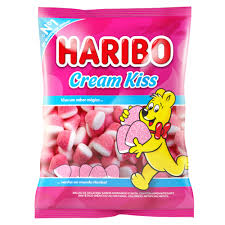 Bala gelatina cream kiss Haribo100g