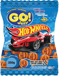 Bala gelatina Hot Wheels Go Jelly 80g