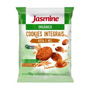 Cookies Integrais orgânico aveia e mel  Jasmine 150g