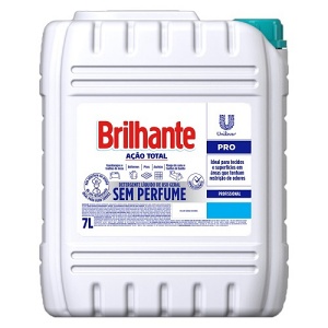 Lava roupas líquido Ação Total sem perfume Brilhante 7L