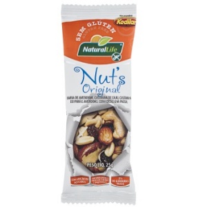 Barrinha de nuts original sem glúten Kodilar 25g