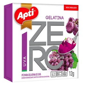 Gelatina Apti zero açucar uva 12g