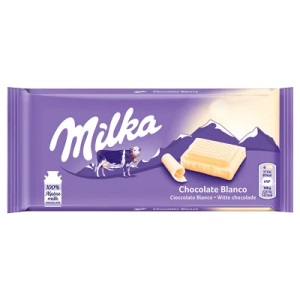 Chocolate branco Milka 100g