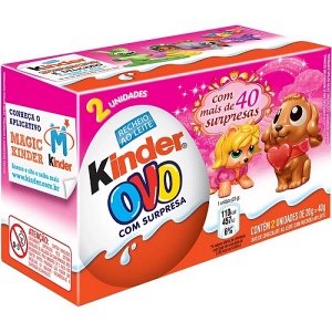 Chocolate Kinder Ovo meninas 40g. Chocolate Kinder Ovo meninas 40g.