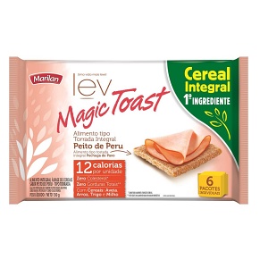 Torrada integral sabor peito de peru Magic Toast Marilan 130g