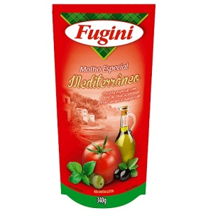 Molho de tomate Mediterrâneo Fugini sachê 340g