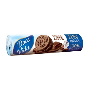 Biscoito recheado zero açucar chocolate Doce Vida 120g