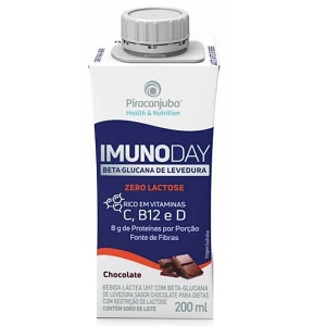 Bebida láctea Imunoday chocolate zero lactose Piracanjuba 200ml