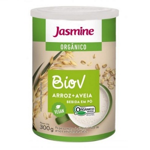 Bebida de arroz orgânico e aveia em pó BioV Jasmine 300g