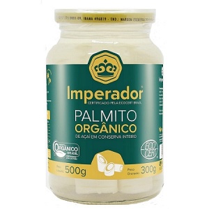 Palmito de açai inteiro orgânico Imperador 300g