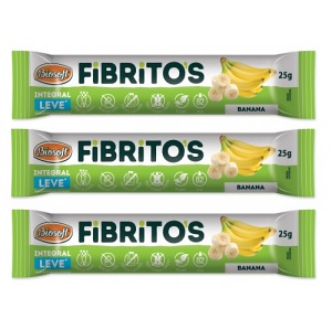 Fibritos integral leve sabor banana Biosoft 75g