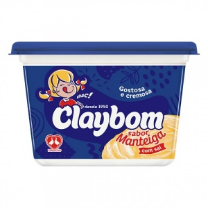 Margarina com sal sabor manteiga Claybom 500g