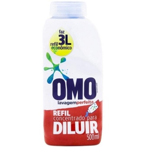 Lava roupas liquido concentrado Lavagem Perfeita Omo refil  500ml