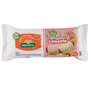 Enroladinho sabor goiabada Natural Life 65g