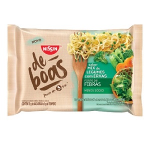 Macarrão instantâneo De Boas Nissin mix de legumes com ervas 75g