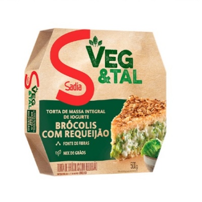 Torta integral de iogurte brócolis com requeijão Veg & Tal Sadia 500g