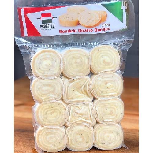 Massa Pradella Rondelle Quatro Queijo 500g