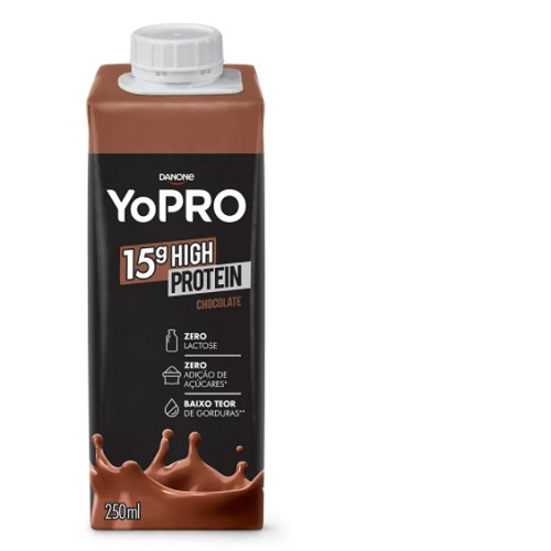 Bebida Láctea Yopro Danone High Protein Chocolate Zero Lactose 250ml