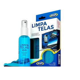 Limpa Telas + pano microfibras Start Azulim 120ml