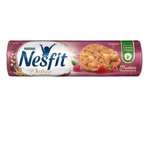 Biscoito Nesfit Delice Integral Frutas Vermelhas 140g Biscoito Nesfit Delice Integral Frutas Vermelhas 140g