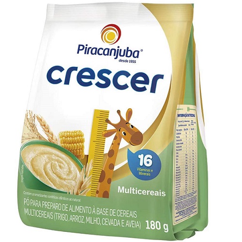 Cereal Infantil Crescer Multicereais Piracanjuba  180g