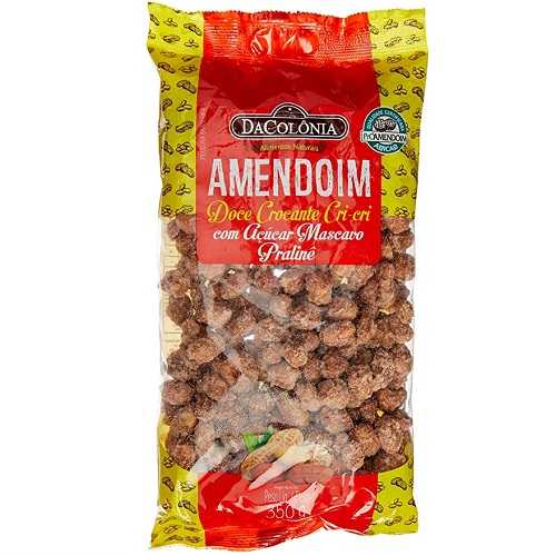 Amendoim Com Açúcar Mascavo Da Colônia 350g