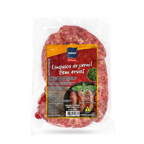 Linguiça De Pernil Com Ervas Suinco 600g