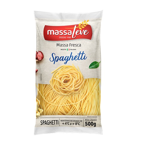 Massa Fresca de Spaghetti Massa Leve 500g