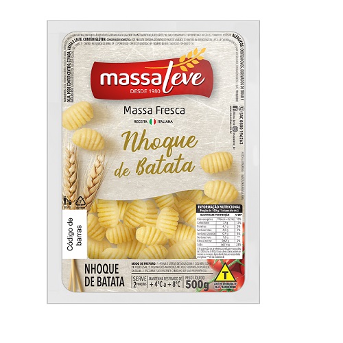 Massa Fresca de Nhoque e Batata Massa Leve 500g