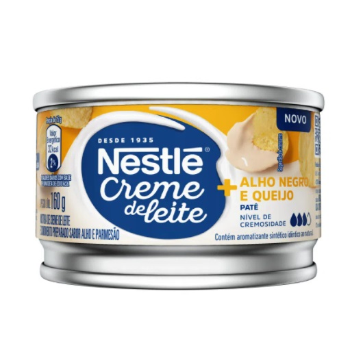 Patê Creme de Leite Alho Negro + QUEIJO Nestlé 160g