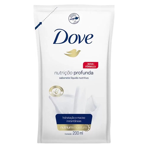 Sabonete Líquido  Nutrição Profunda Refil Dove 200ml