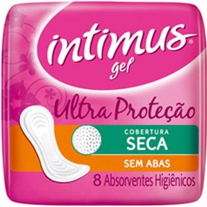 Absorvente Intimus gel Ultra Proteção sem abas cobertura seca