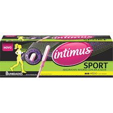 Absorvente médio interno c/ aplicador Intimus Sport 