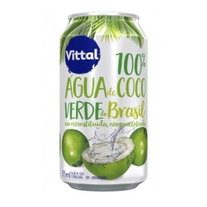 Água de coco Vittal lata 340ml. Água de coco Vittal lata 340ml.